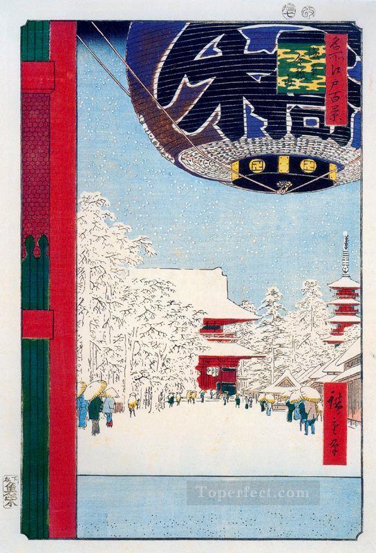 kinryuzan temple at asakusa Utagawa Hiroshige Ukiyoe Oil Paintings